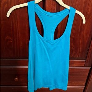 Lululemon Electric Turquoise Swiftly Tech Race Length Tank Top